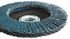 71930 by FORNEY INDUSTRIES INC. - Flap Disc, Blue Zirconia, 36 Grit Type 29, Depressed Center, 4-1/2" with 5/8-11 Arbor ZA36