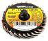 71978 by FORNEY INDUSTRIES INC. - Mini-Flap Disc, Quick Change, 2" X 36 Grit