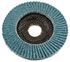 71985 by FORNEY INDUSTRIES INC. - Flap Disc, Blue Zirconia, 40 Grit Type 29, Depressed Center, 4-1/2" with 7/8" Arbor ZA40