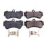 17-1007 by POWERSTOP BRAKES - Z17 EVOLUTION CERAMIC BRAKE PADS W/ HARDWARE