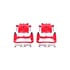 S4728 by POWERSTOP BRAKES - Red Powder Coated Calipers