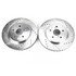 JBR1152XPR by POWERSTOP BRAKES - Evolution® Disc Brake Rotor - Performance, Drilled, Slotted and Plated