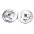 JBR1141XPR by POWERSTOP BRAKES - Evolution® Disc Brake Rotor - Performance, Drilled, Slotted and Plated