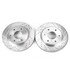 JBR1161XPR by POWERSTOP BRAKES - Evolution® Disc Brake Rotor - Performance, Drilled, Slotted and Plated