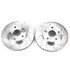 JBR1120XPR by POWERSTOP BRAKES - Evolution® Disc Brake Rotor - Performance, Drilled, Slotted and Plated