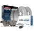 ESK5978 by POWERSTOP BRAKES - Genuine Geomet® Coated Rotors, ECE-R90 Disc Brake Pad Set + Hardware Kit