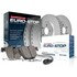 ESK636 by POWERSTOP BRAKES - Genuine Geomet® Coated Rotors, ECE-R90 Disc Brake Pad Set + Hardware Kit