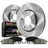 KOE2172 by POWERSTOP BRAKES - Disc Brake Pad and Rotor Kit - Low-Dust, Ceramic