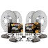 K190636 by POWERSTOP BRAKES - Z36 Truck and SUV Carbon-Fiber Ceramic Brake Pad and Drilled & Slotted Rotor Kit