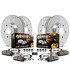 K206836 by POWERSTOP BRAKES - Z36 Truck and SUV Carbon-Fiber Ceramic Brake Pad and Drilled & Slotted Rotor Kit