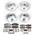 K207036 by POWERSTOP BRAKES - Z36 Truck and SUV Carbon-Fiber Ceramic Brake Pad and Drilled & Slotted Rotor Kit