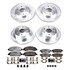 K207036 by POWERSTOP BRAKES - Z36 Truck and SUV Carbon-Fiber Ceramic Brake Pad and Drilled & Slotted Rotor Kit