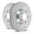 AR8548XPR by POWERSTOP BRAKES - Evolution® Disc Brake Rotor - Performance, Drilled and Slotted