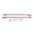 BH00007 by POWERSTOP BRAKES - Brake Hose Line Kit - Performance, Front, Braided, Stainless Steel