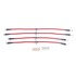 BH00020 by POWERSTOP BRAKES - Brake Hose Line Kit - Performance, Front and Rear, Braided, Stainless Steel