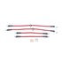 BH00019 by POWERSTOP BRAKES - Brake Hose Line Kit - Performance, Front and Rear, Braided, Stainless Steel