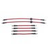 BH00024 by POWERSTOP BRAKES - Brake Hose Line Kit - Performance, Front and Rear, Braided, Stainless Steel
