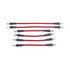 BH00022 by POWERSTOP BRAKES - Brake Hose Line Kit - Performance, Front and Rear, Braided, Stainless Steel