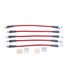 BH00036 by POWERSTOP BRAKES - Brake Hose Line Kit - Performance, Front and Rear, Braided, Stainless Steel