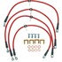 BH00045 by POWERSTOP BRAKES - Brake Hose Line Kit - Performance, Front and Rear, Braided, Stainless Steel
