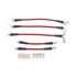 BH00041 by POWERSTOP BRAKES - Brake Hose Line Kit - Performance, Front and Rear, Braided, Stainless Steel