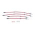 BH00074 by POWERSTOP BRAKES - Brake Hose Line Kit - Performance, Front and Rear, Braided, Stainless Steel