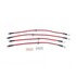 BH00072 by POWERSTOP BRAKES - Brake Hose Line Kit - Performance, Front and Rear, Braided, Stainless Steel