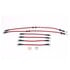 BH00081 by POWERSTOP BRAKES - Brake Hose Line Kit - Performance, Front and Rear, Braided, Stainless Steel