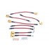 BH00088 by POWERSTOP BRAKES - Brake Hose Line Kit - Performance, Front and Rear, Braided, Stainless Steel