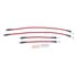 BH00082 by POWERSTOP BRAKES - Brake Hose Line Kit - Performance, Front and Rear, Braided, Stainless Steel