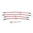 BH00103 by POWERSTOP BRAKES - Brake Hose Line Kit - Performance, Front and Rear, Braided, Stainless Steel