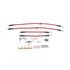 BH00115 by POWERSTOP BRAKES - Brake Hose Line Kit - Performance, Front and Rear, Braided, Stainless Steel