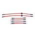 BH00145 by POWERSTOP BRAKES - Brake Hose Line Kit - Performance, Front and Rear, Braided, Stainless Steel