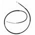 18P1365 by ACDELCO - Parking Brake Cable - Rear, 82.40", Fixed Wire Stop End, Steel