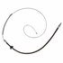 18P1050 by ACDELCO - Parking Brake Cable - Front, 67.00", Fixed Wire Stop End, Steel