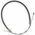 18P2087 by ACDELCO - Parking Brake Cable - Front, 41.31", Fixed Wire Stop End, Steel