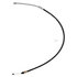 18P2299 by ACDELCO - Parking Brake Cable - Rear, 40.50", Fixed Wire Stop End, Steel