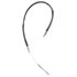 18P2638 by ACDELCO - Parking Brake Cable - Rear, 42.10", Fixed Wire Stop End 1, Eyelet End 2, Steel