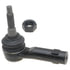 ACDelco 46A0929A Steering Tie Rod End Steering Tie Rod End - Outer, Male/Female, Black, Plain, with Castle Nut