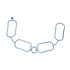 12655276 by ACDELCO - Engine Intake Manifold Gasket - One Piece, Blue, without Valley Pan