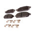 14D1080CHF1 by ACDELCO - Disc Brake Pad - Bonded, Ceramic, Revised F1 Part Design, With Chamfers and Slot