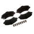 14D1273CHF1 by ACDELCO - Disc Brake Pad - Bonded, Ceramic, 11.89" Rotors, Revised F1 Part Design