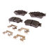 14D1352CHF1 by ACDELCO - Disc Brake Pad - Bonded, Ceramic, Revised F1 Part Design, with Hardware