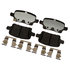 14D1857CH by ACDELCO - Disc Brake Pad Set - Rear, Bonded, Ceramic, Original Part Design