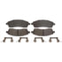 14D757MH by ACDELCO - Disc Brake Pad Set - Rear, Original Part Design, Semi-Metallic