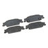 14D922CH by ACDELCO - Disc Brake Pad Set - Rear, Bonded, Ceramic, Original Part Design