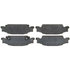 14D922CH by ACDELCO - Disc Brake Pad Set - Rear, Bonded, Ceramic, Original Part Design