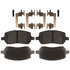 14D956CHF1 by ACDELCO - Disc Brake Pad Set - Front, Ceramic, Revised F1 Part Design, with Hardware