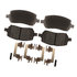 14D956CHF1 by ACDELCO - Disc Brake Pad Set - Front, Ceramic, Revised F1 Part Design, with Hardware