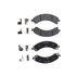 14D989CHF1 by ACDELCO - Disc Brake Pad Set - Rear, Ceramic, Revised F1 Part Design, with Hardware